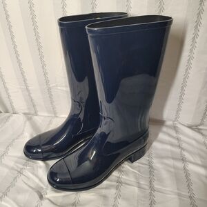 Women's Navy Rain Boots